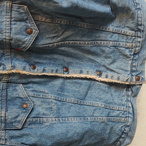 Vintage 70s Levi trucker Sherpa lined jacket - Picture 7 of 12